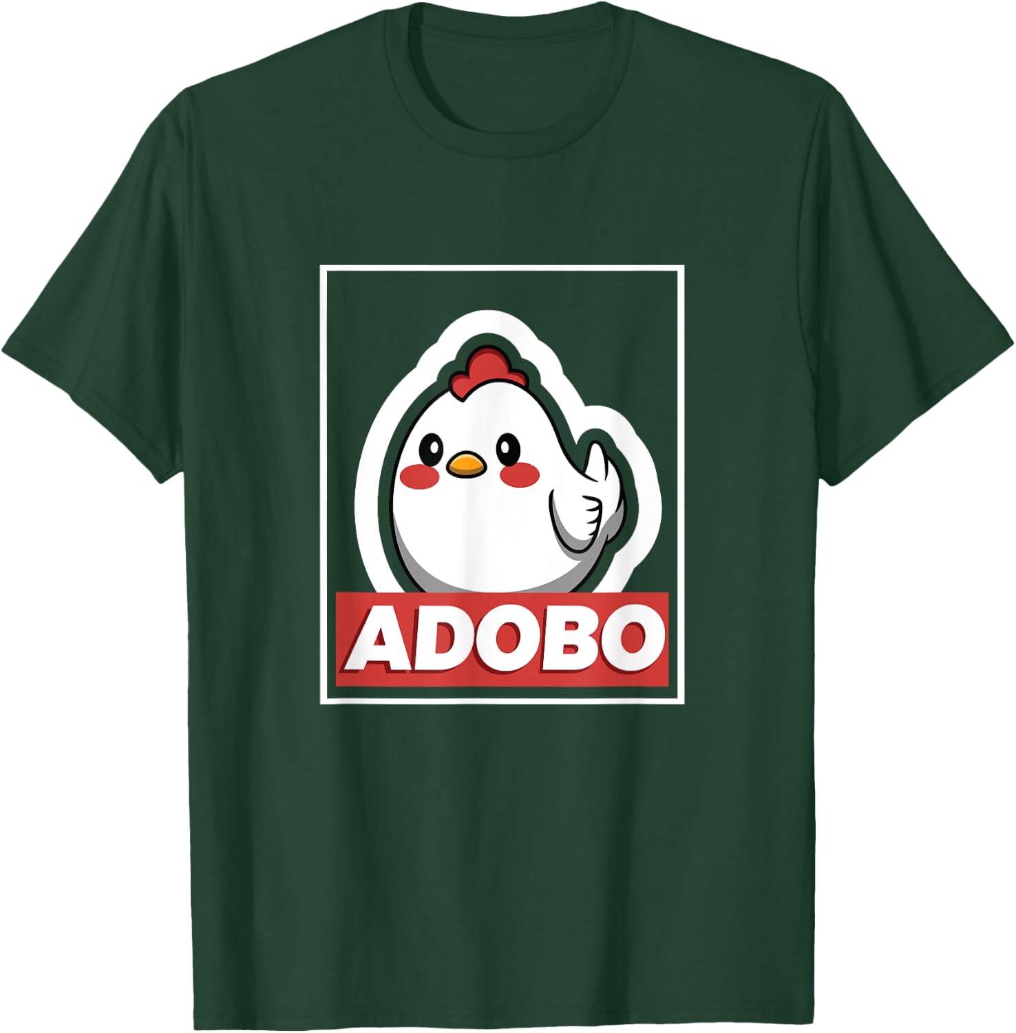 Adobo Chicken Kawaii Philippines Shirt Filipino Food Gift T-Shirt - T-Shirt | Forest