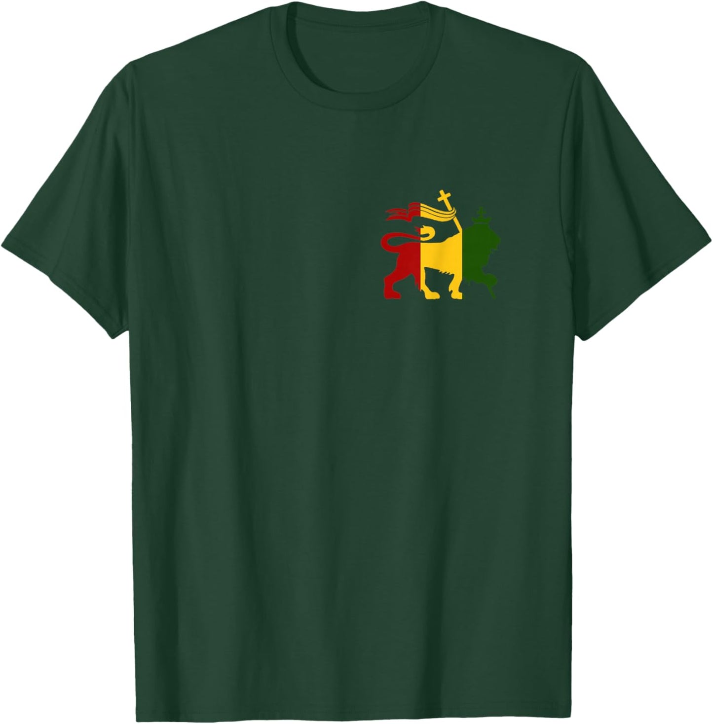 Reggae Music Lion of Judah Rastafari Jamaica Rasta Gift T-Shirt - T-Shirt | Forest