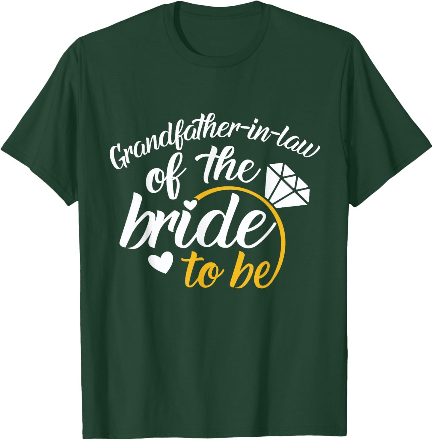 Grandfather-in-law Of The Bride-To-Be Big Wedding Day T-Shirt - T-Shirt | Forest