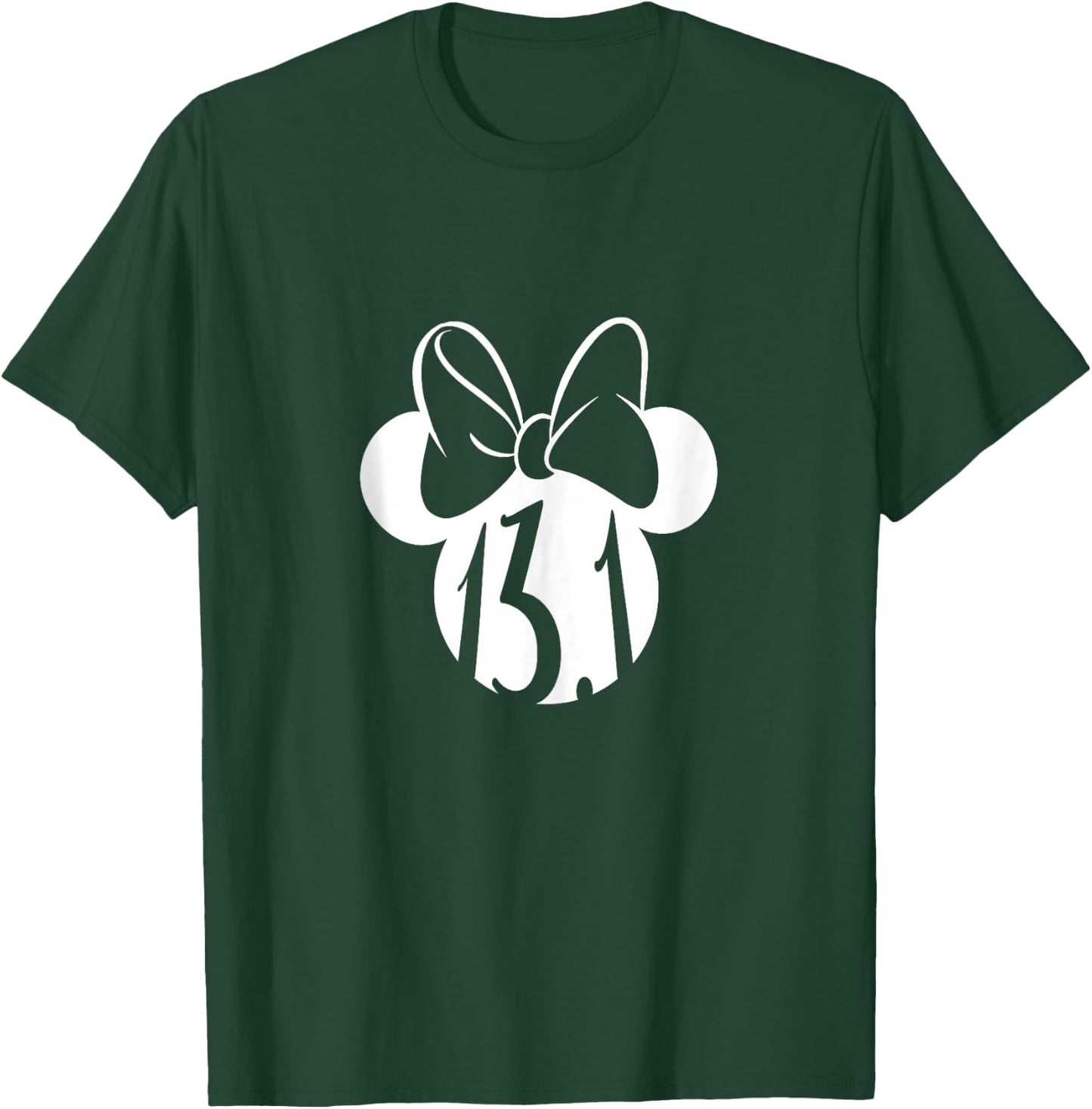 Disney Mickey and Friends Minnie Mouse Half Marathon 13.1 T-Shirt - T-Shirt | Forest