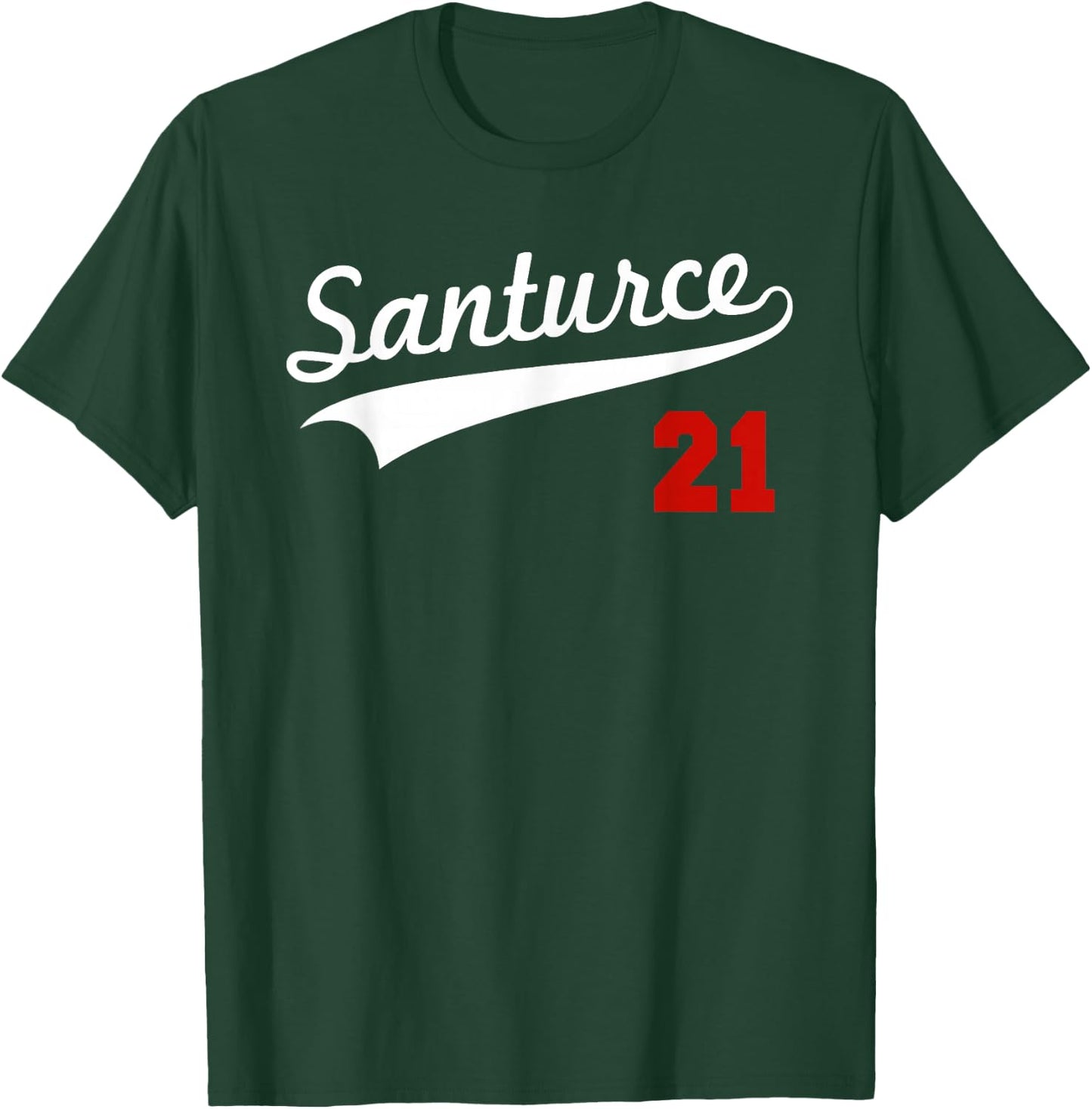 Santurce 21 Puerto Rico Baseball Boricua Men Women T-Shirt - T-Shirt | Forest