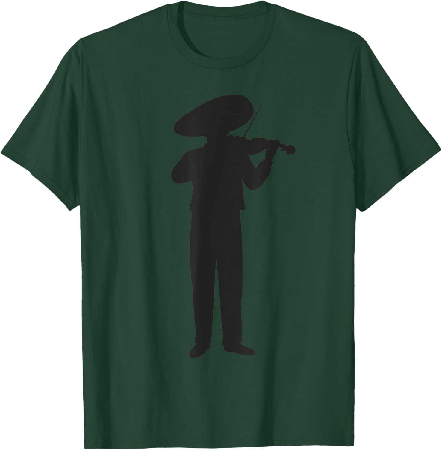 Mariachi Violin Player Mexican Party Charro Latino Pride T-Shirt - T-Shirt | Forest