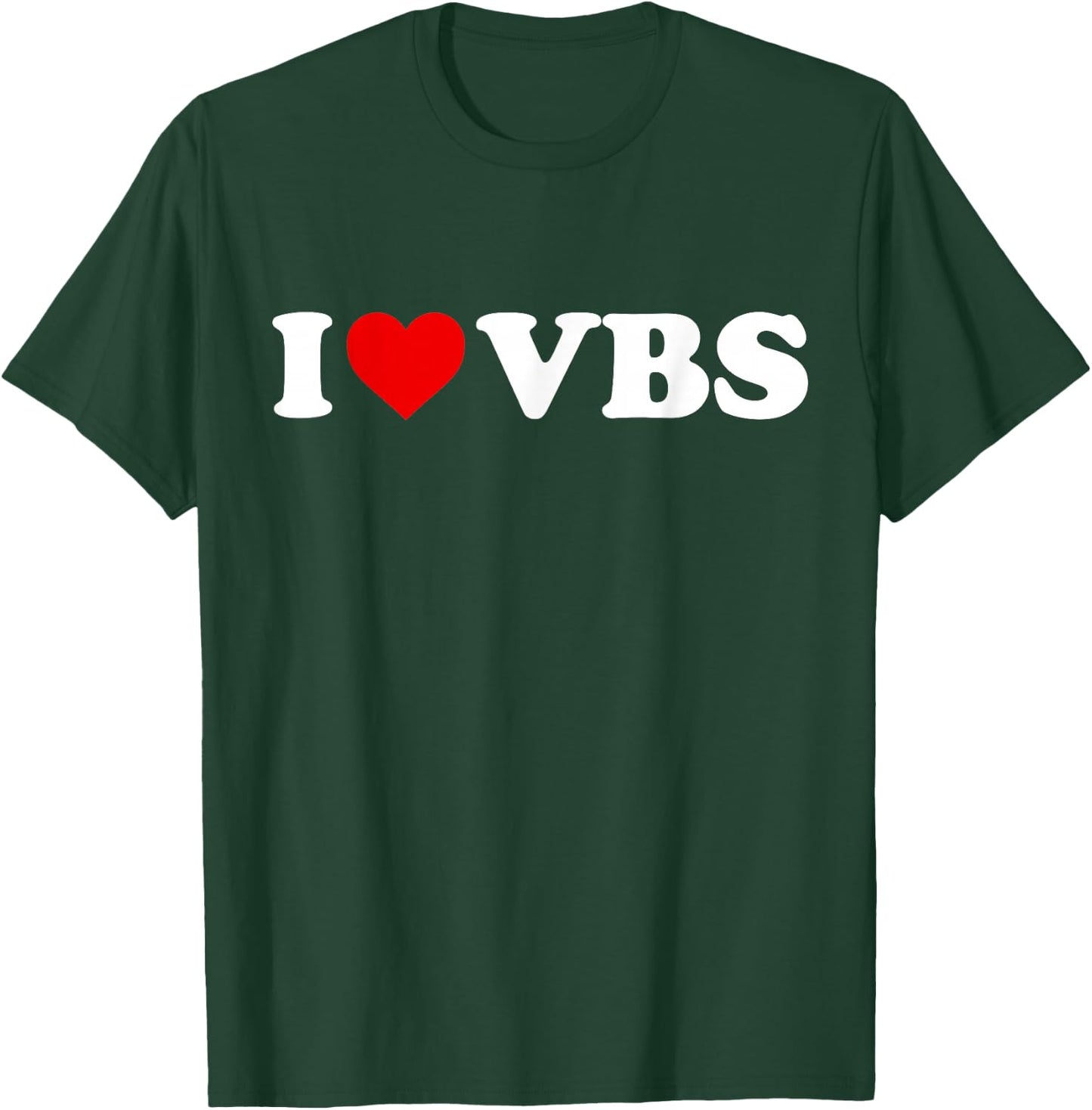 I Love VBS - Heart T-Shirt - T-Shirt | Forest