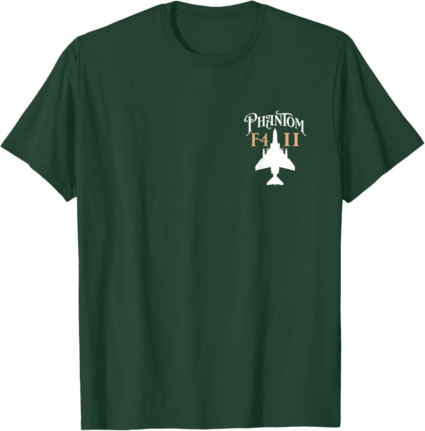 F-4 Phantom II Military Fighter Jet Aircraft Design T-Shirt - T-Shirt | Forest