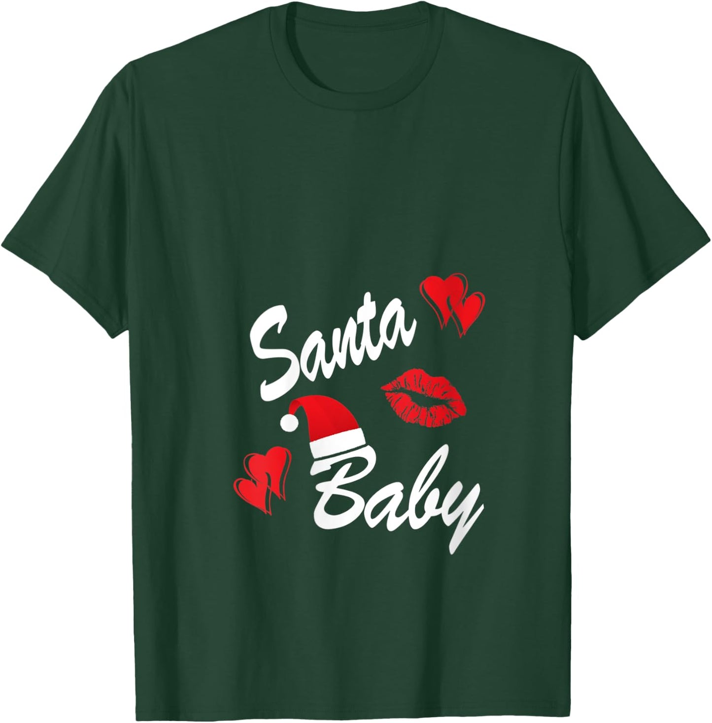 Santa Baby Christmas Design for Moms Who Love Their Santas V-Neck T-Shirt - T-Shirt | Forest