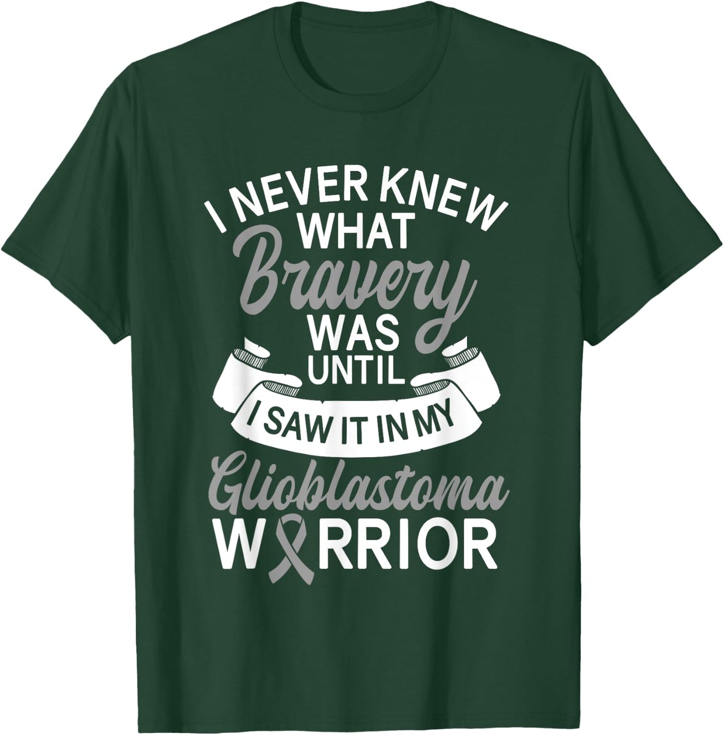 Glioblastoma Awareness GBM Advocate Brain Tumor Astrocytoma T-Shirt - T-Shirt | Forest