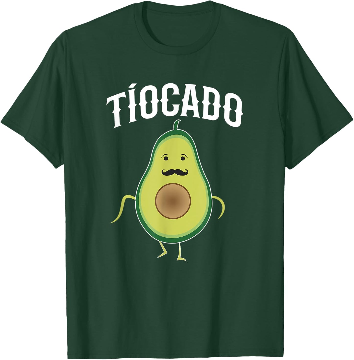 Tiocado Spanish Uncle Funny Avocado T-Shirt - T-Shirt | Forest