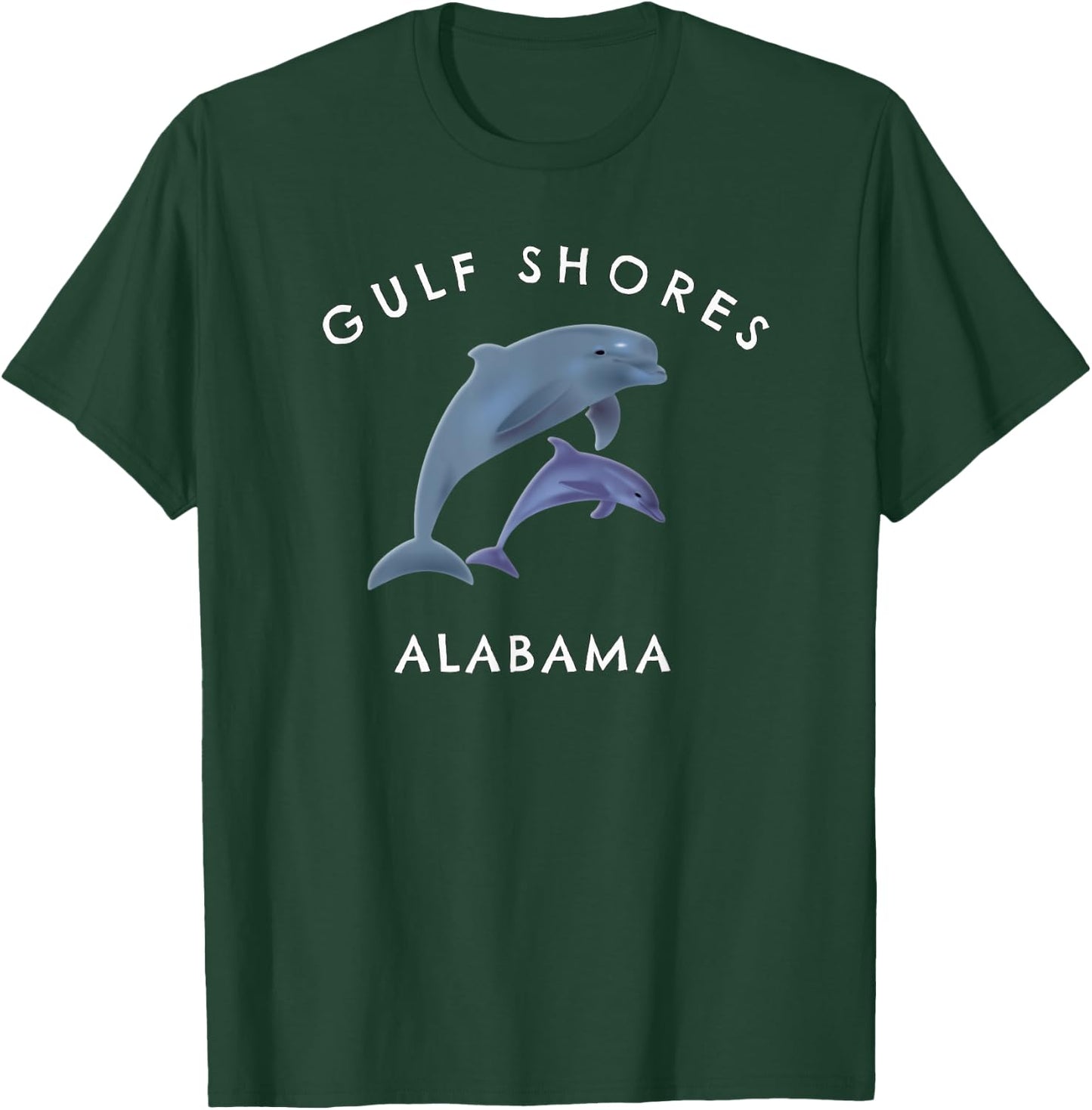 Gulf Shores Alabama Dolphins T-Shirt - T-Shirt | Forest