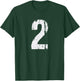 Number #2 Vintage 2nd Birthday Party 2 Years Old T-Shirt - T-Shirt | Forest