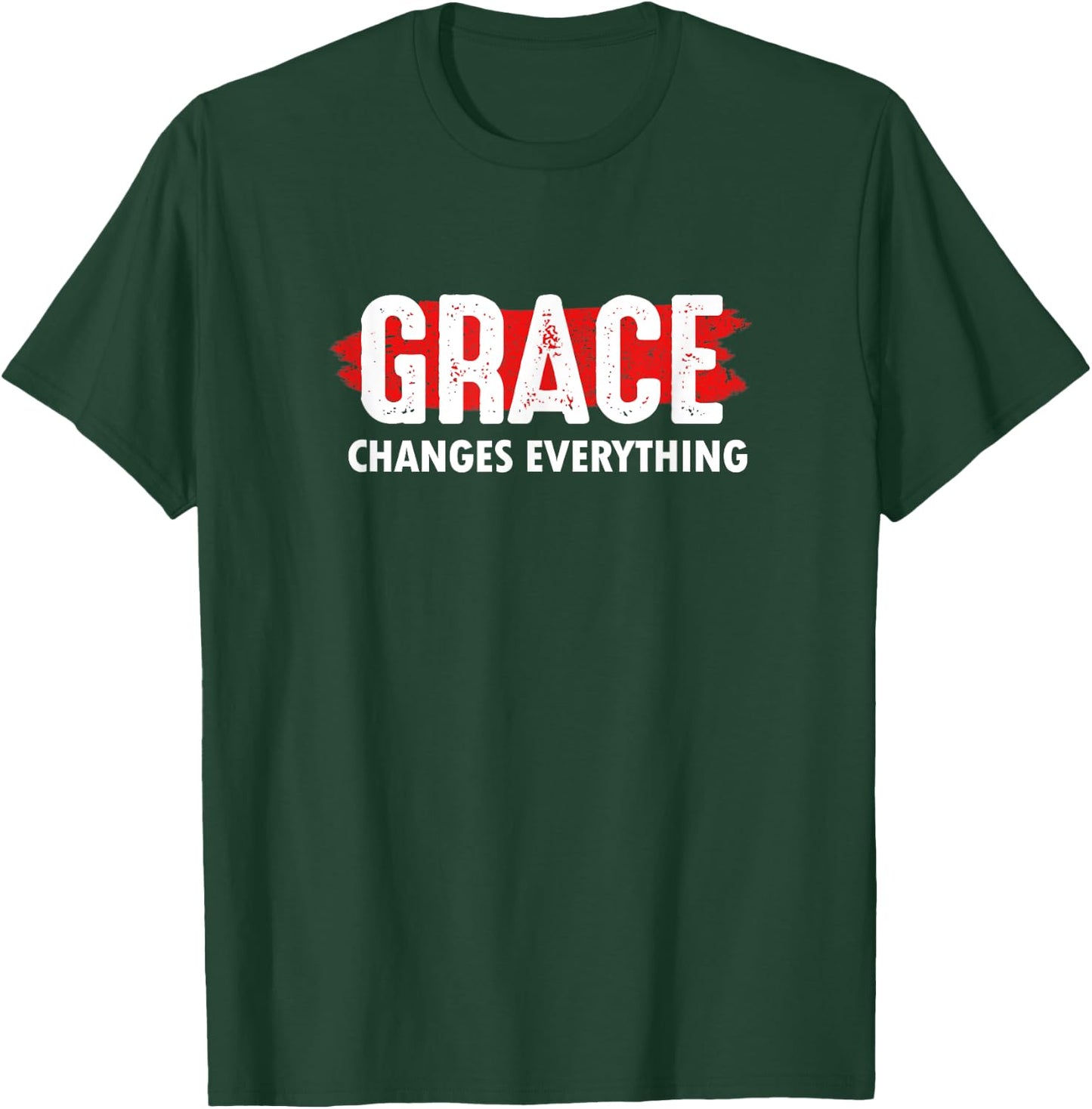 Grace Changes Everything - Jesus Christian God Faith Church T-Shirt - T-Shirt | Forest