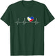 Philippines Love & Filipino Flag with Heart for Philippines T-Shirt - T-Shirt | Forest