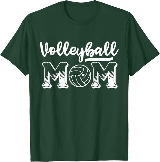 Volleyball Mom Shirt Volleyball T-Shirt - T-Shirt | Forest