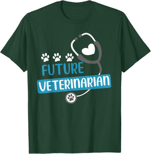 Future Veterinarian Gift Vet Costume Kit Men Women Kids Vet T-Shirt - T-Shirt | Forest