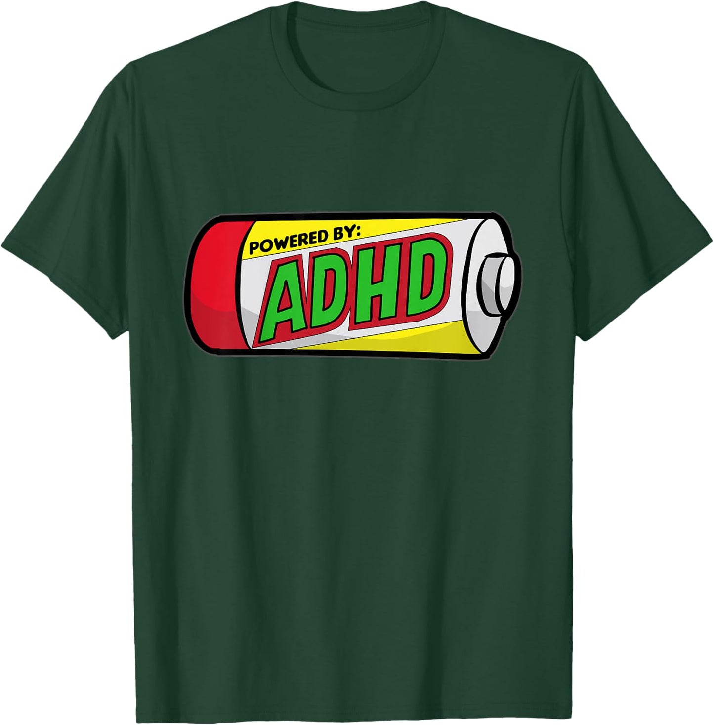 Kids Powered by ADHD | funny Children Gift T-Shirt - T-Shirt | Forest