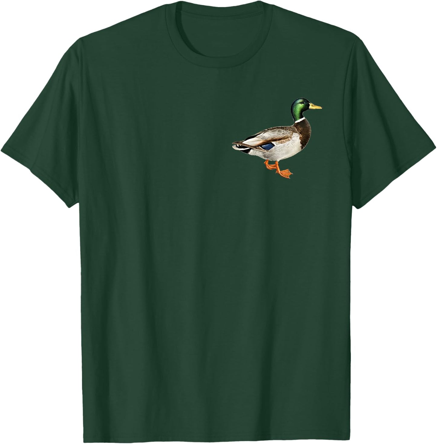 Mallard Drake Duck Pocket Logo Mallard Ducks Hunting Hunter T-Shirt - T-Shirt | Forest
