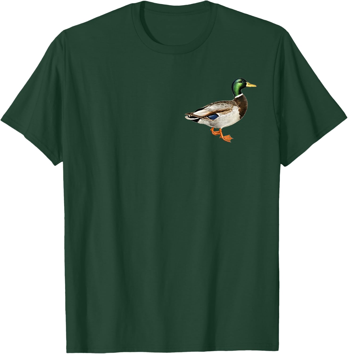 Mallard Drake Duck Pocket Logo Mallard Ducks Hunting Hunter T-Shirt - T-Shirt | Forest