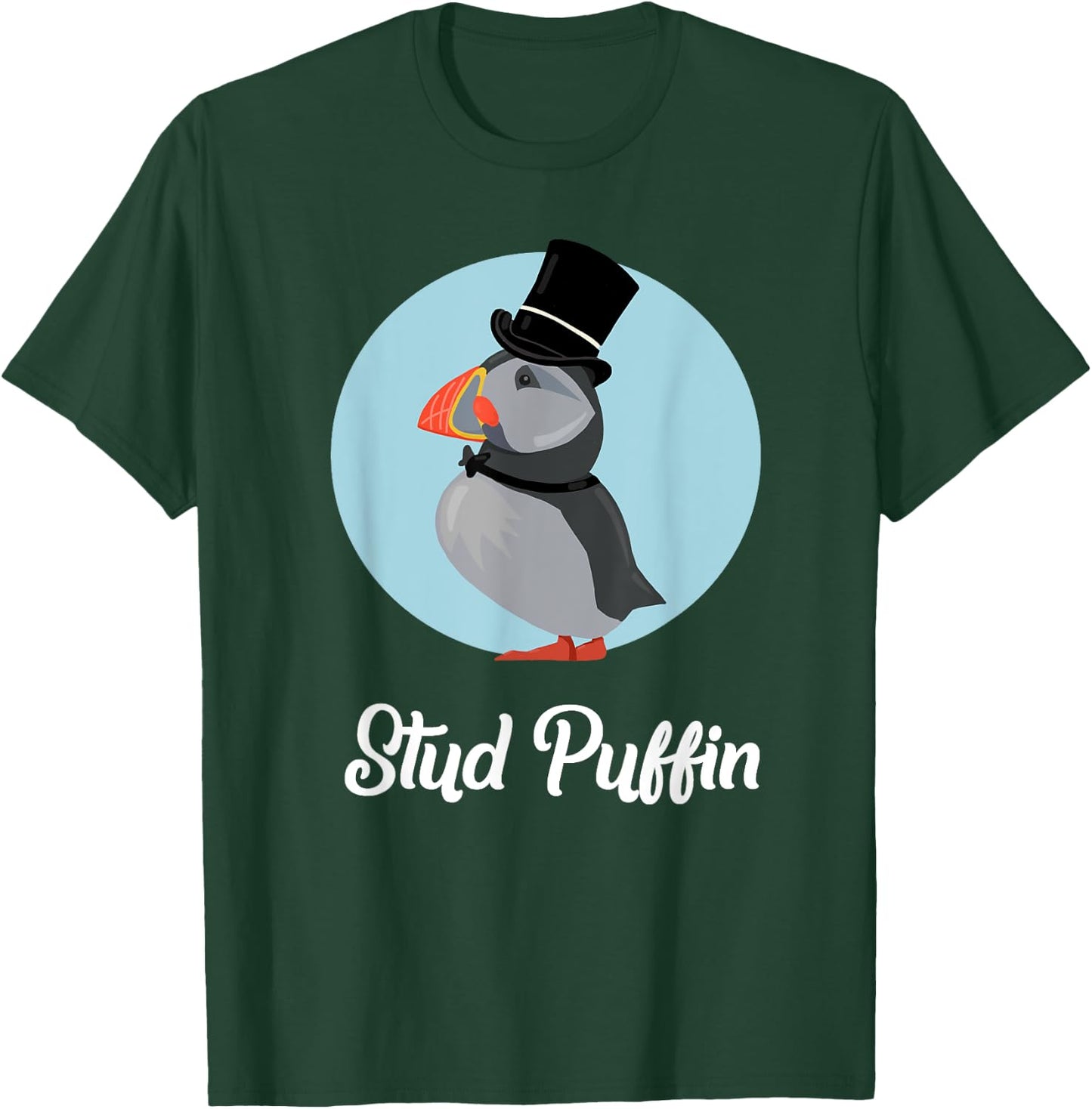 Stud Puffin Seabird Lover Stud Muffin Gift T-Shirt - T-Shirt | Forest