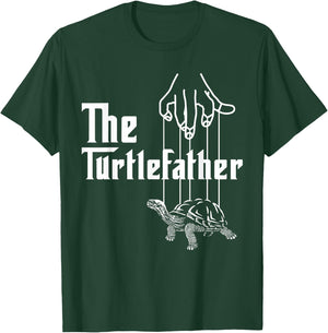 The Turtlefather Sea Turtle Dad Fathers Day Tortoise T-Shirt - T-Shirt | Forest
