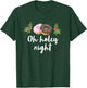 Oh Holey Night Funny Doughnut Mistletoe Christmas Holiday T-Shirt - T-Shirt | Forest