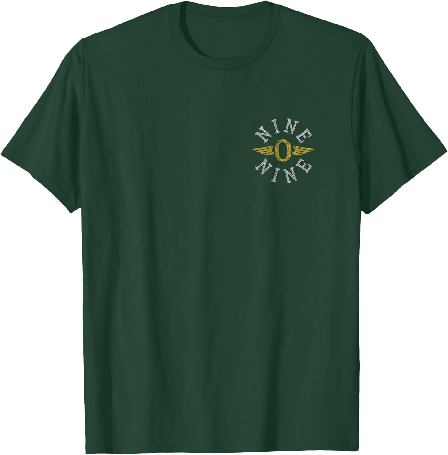 B-17 Flying Fortress Nine-O-Nine Nose Art Front & Back Print T-Shirt - T-Shirt | Forest