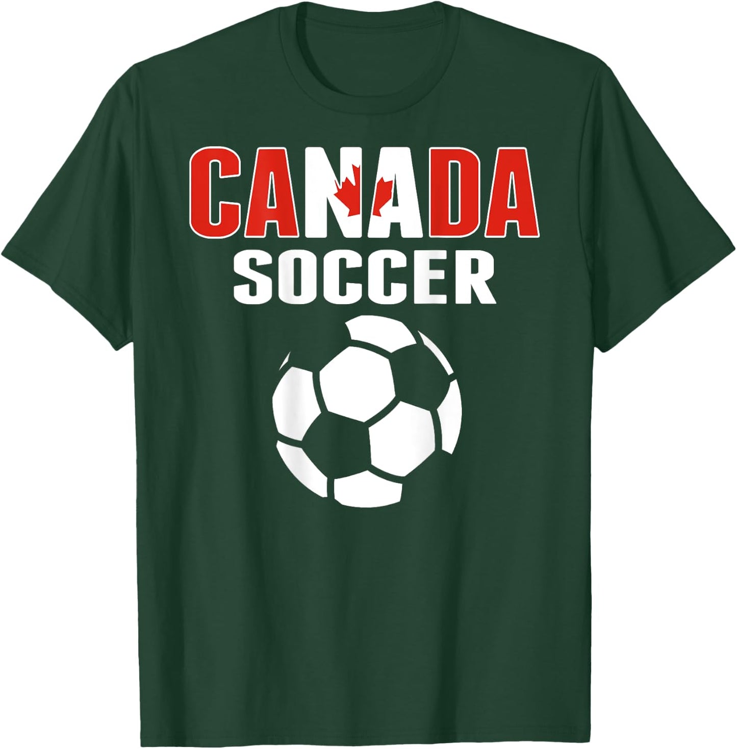 Proud Canada Soccer Lovers Jersey - Canadian Football Fans T-Shirt - T-Shirt | Forest