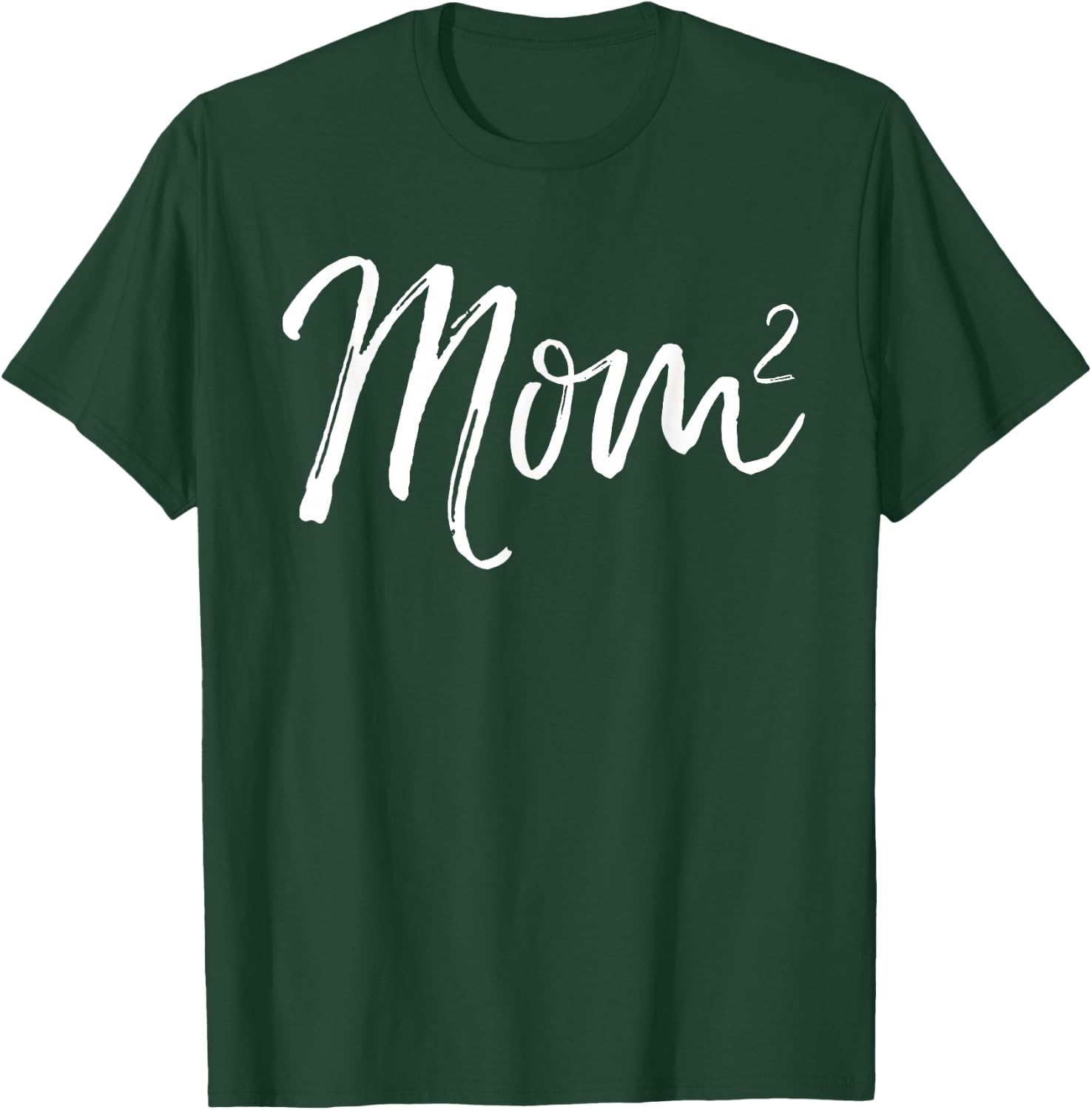 Cute Mom Shirts Mother's Day Gifts Design Studio Women's Mom Squared Cute Twin Mom Second Child Announcement Black Small Classic Fit Short Sleeve T-Shirt - T-Shirt | Forest