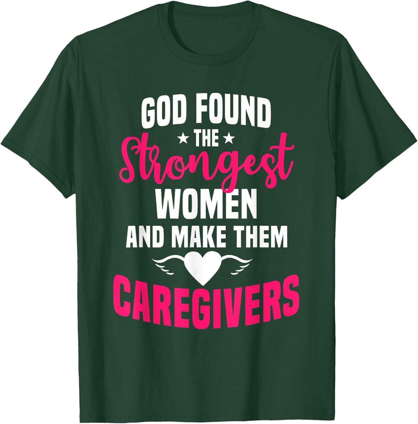 Caregiver Woman Nursing Practitioner Carer Nurse Assistant T-Shirt - T-Shirt | Forest