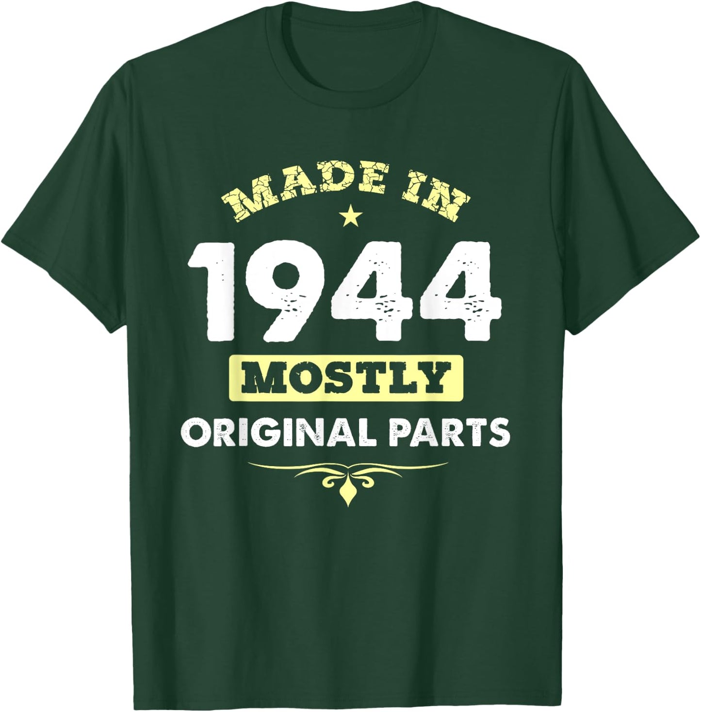 Vintage Made in 1944 Birthday Gift 80 Years Old T-Shirt - T-Shirt | Forest