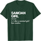Samoan Girl Definition Samoa Flag Country Language T-Shirt - T-Shirt | Forest