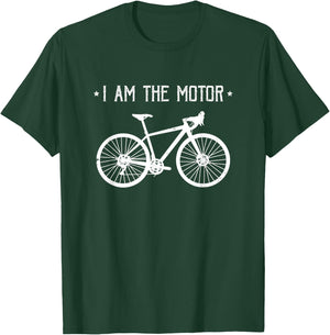 Mountain Bike MTB Quote Downhill | I Am The Motor T-Shirt - T-Shirt | Forest