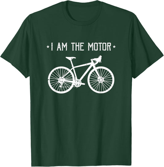Mountain Bike MTB Quote Downhill | I Am The Motor T-Shirt - T-Shirt | Forest