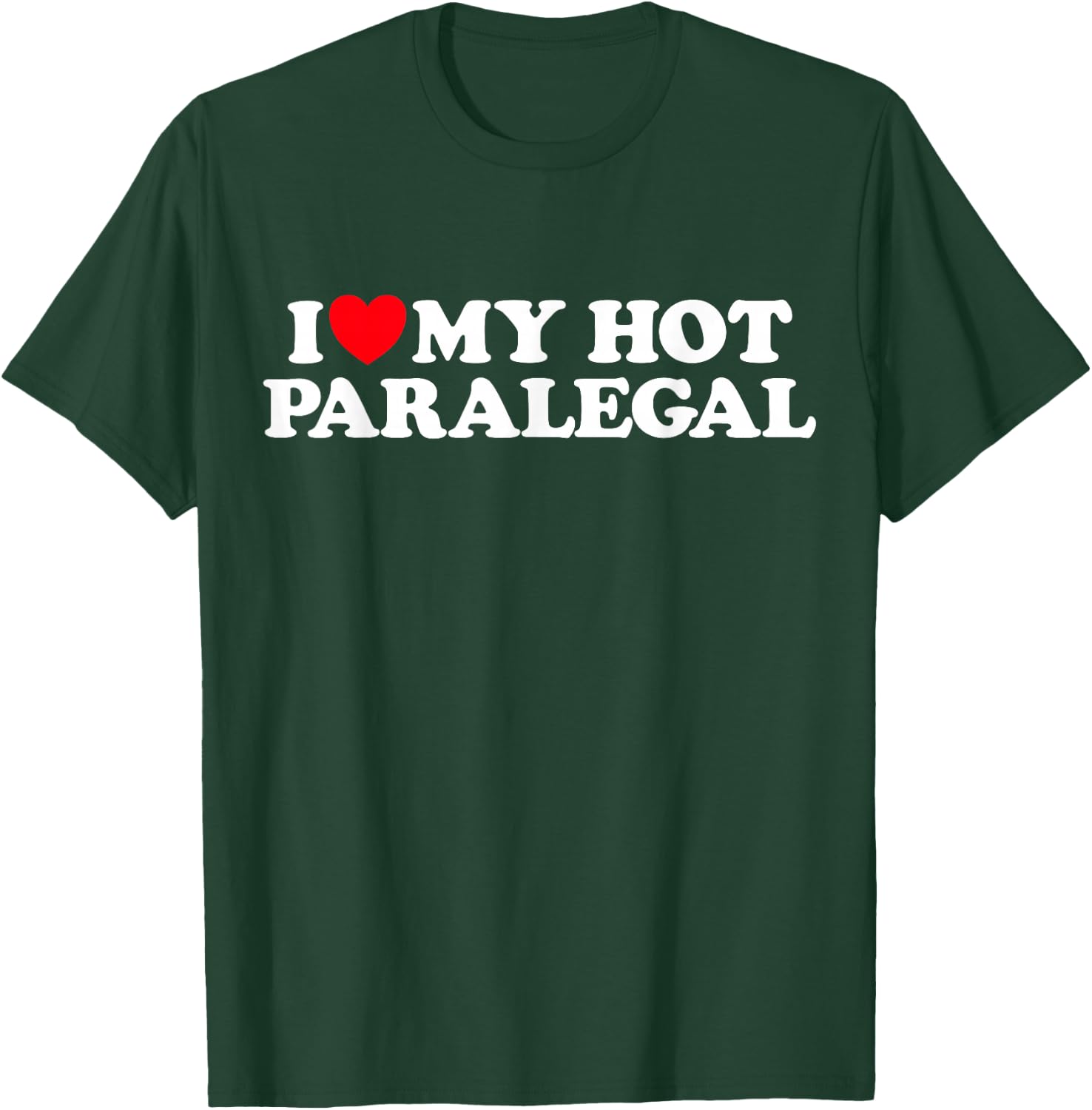 Paralegal Heart Funny Cute Law Research Attorney Dating Fan T-Shirt - T-Shirt | Forest