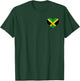 Jamaica Heart Jamaican Pride Caribbean Heritage Flag T-Shirt - T-Shirt | Forest