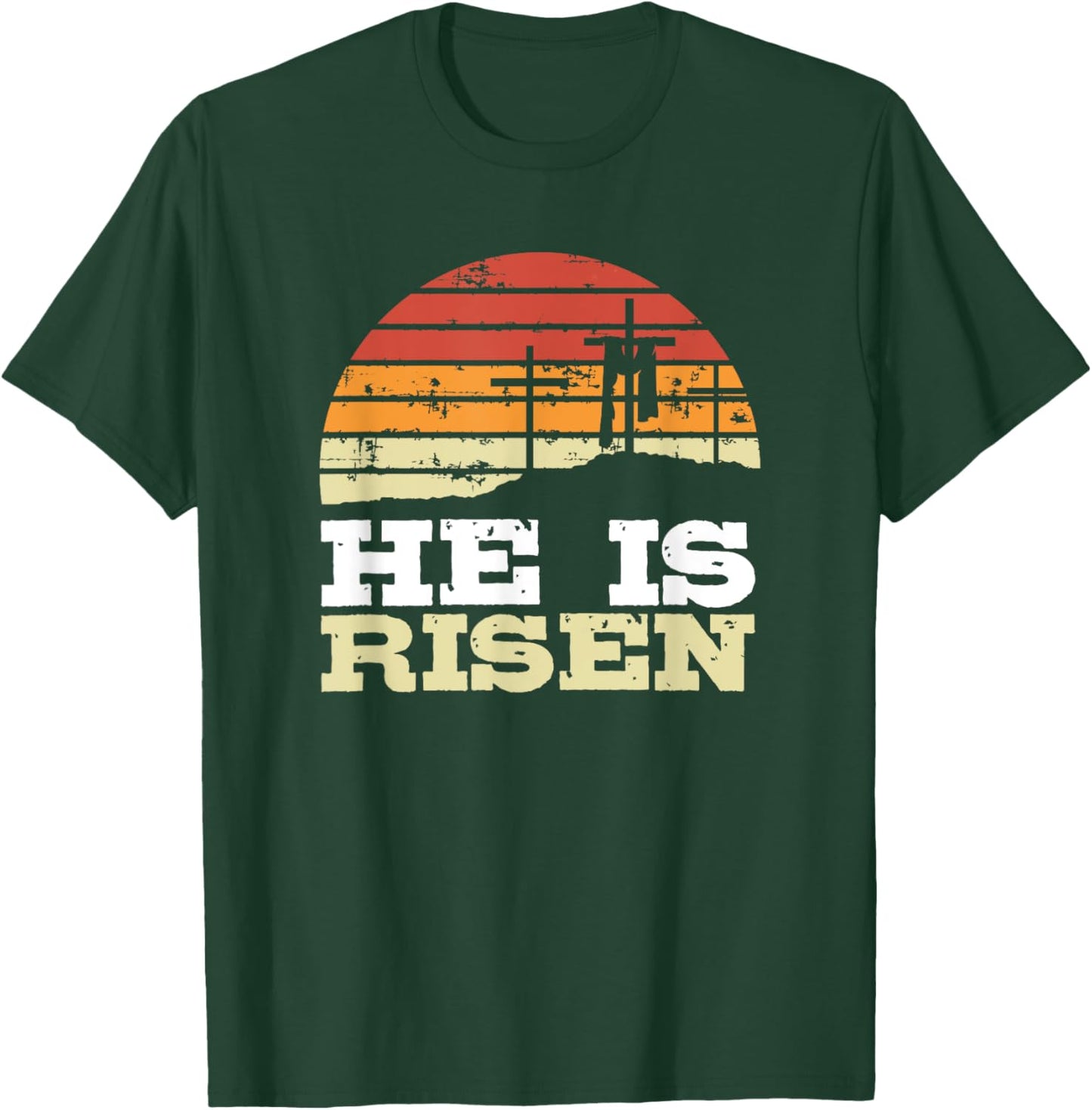 He Is Risen Jesus Happy Easter Christian Faith Cute T-Shirt - T-Shirt | Forest