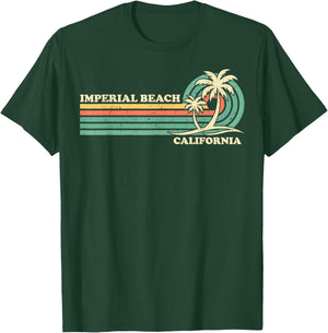 Vintage Retro Summer Vacation California Imperial Beach Women Girls Kids T-Shirt - T-Shirt | Forest