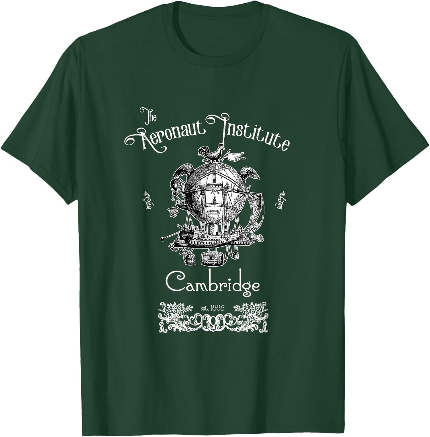The Aeronaut Institute Steampunk dirigible pilot T-Shirt - T-Shirt | Forest