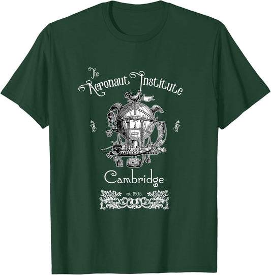 The Aeronaut Institute Steampunk dirigible pilot T-Shirt - T-Shirt | Forest