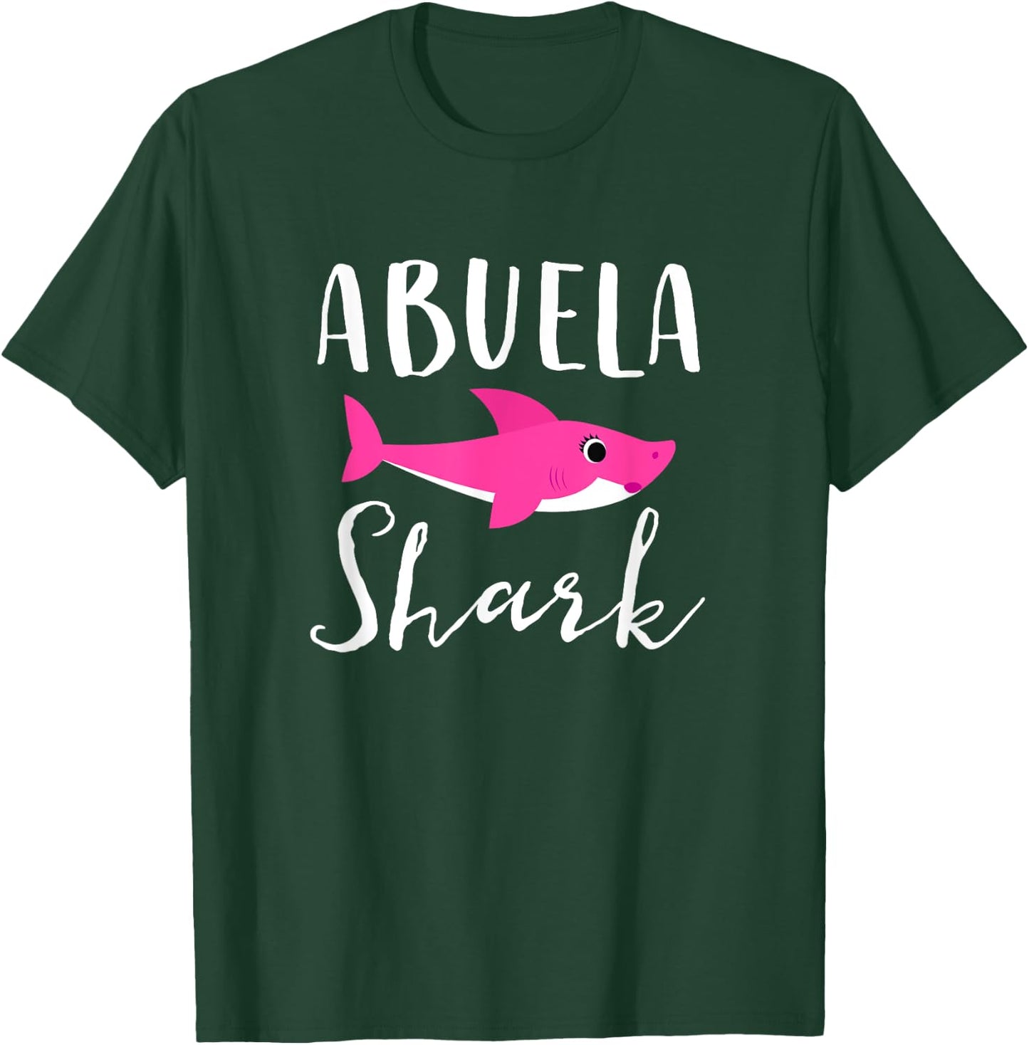 Abuela Shark Grandma Grandmother Pink Shark Graphic T-Shirt - T-Shirt | Forest