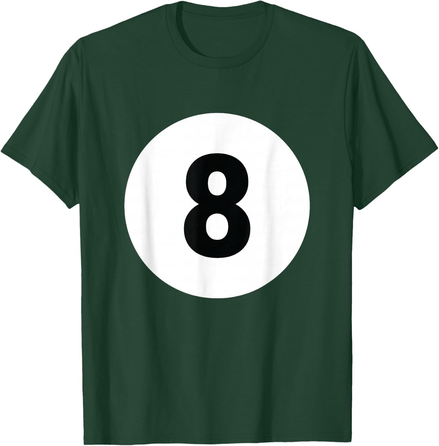 8 Pool Ball 8 Billiards Costume Halloween Group Matching T-Shirt - T-Shirt | Forest