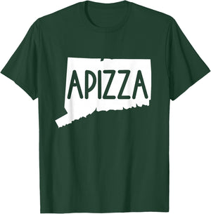 Vintage Apizza Connecticut | CT Pizza Lovers Gifts New Haven T-Shirt - T-Shirt | Forest