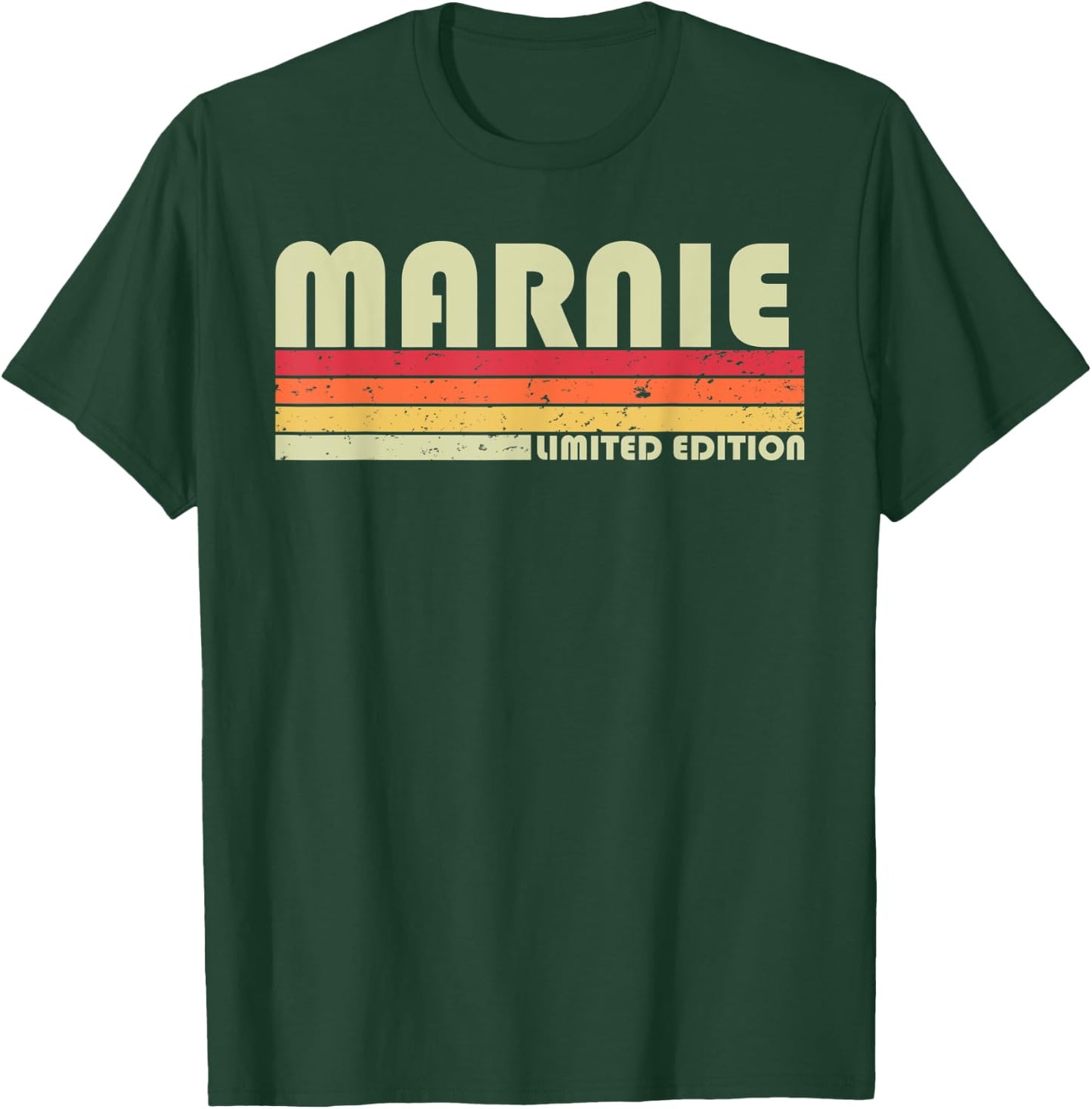 MARNIE Name Personalized Retro Vintage 80s 90s Birthday T-Shirt - T-Shirt | Forest