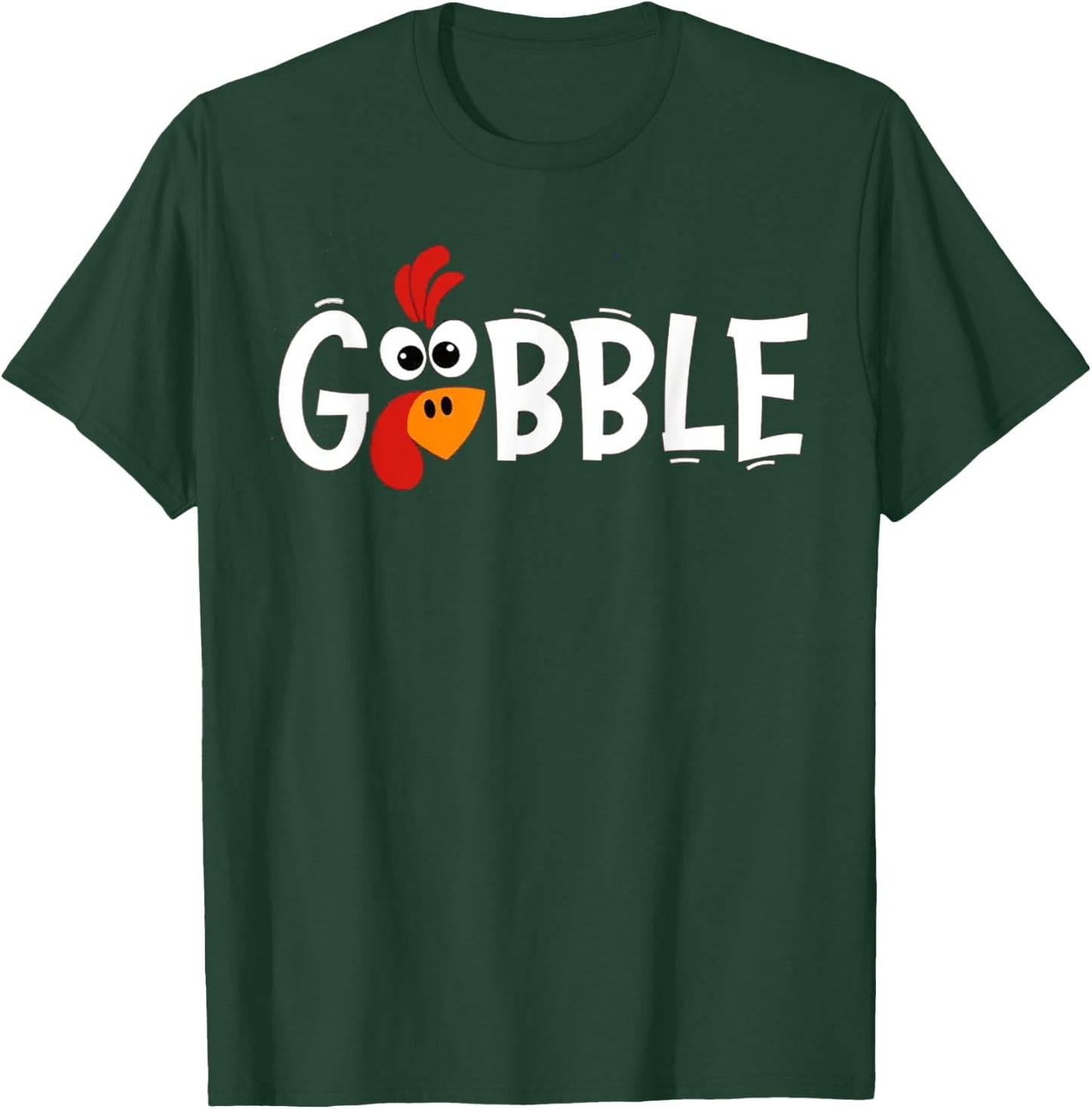 Gobble Till You Wobble Cool Turkey Thanksgiving Gobble T-Shirt - T-Shirt | Forest