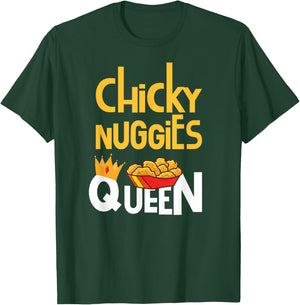Chicken Nugget Meme | Chicky Nuggies Queen T-Shirt - T-Shirt | Forest