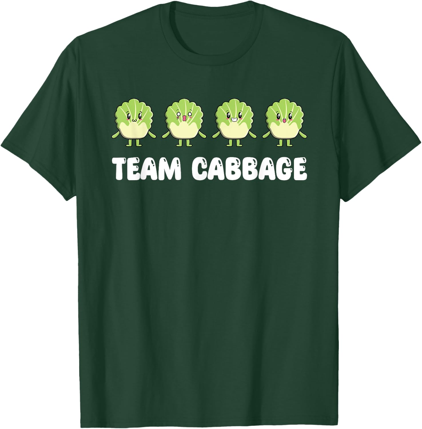 Funny Team Cabbage Costume Love Savoy Cabbage T-Shirt - T-Shirt | Forest