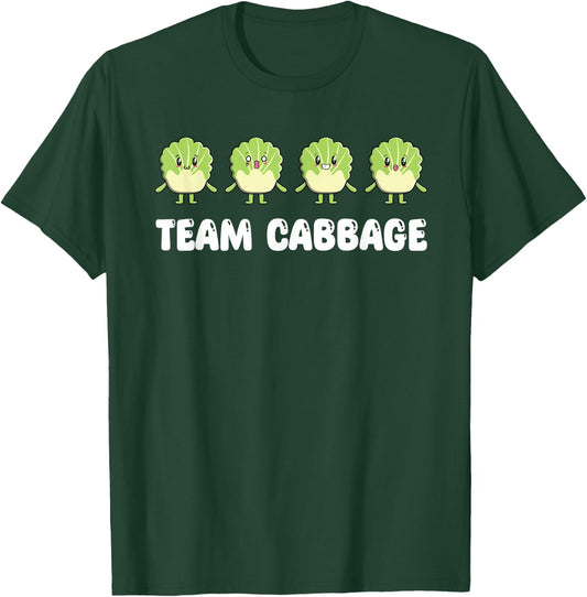 Funny Team Cabbage Costume Love Savoy Cabbage T-Shirt - T-Shirt | Forest
