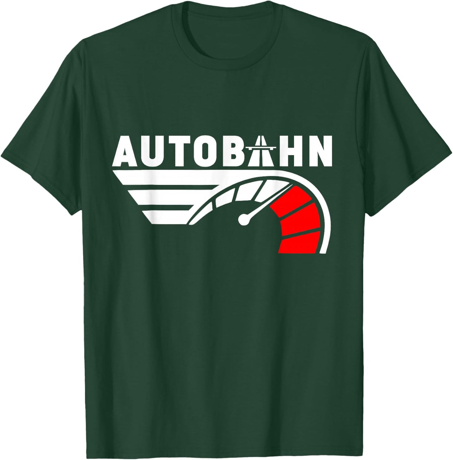 German Autobahn Highway No Speed Limit Racing T-Shirt - T-Shirt | Forest