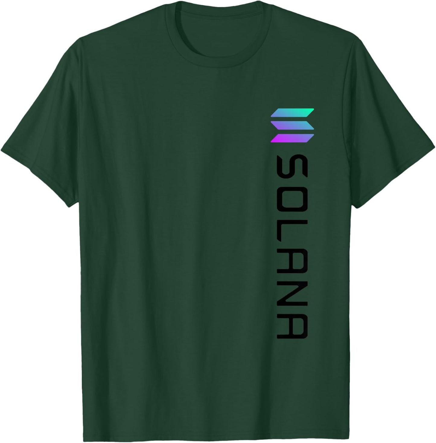 Solana SOL Logo Crypto Blockchain | Solana SOL T-Shirt - T-Shirt | Forest
