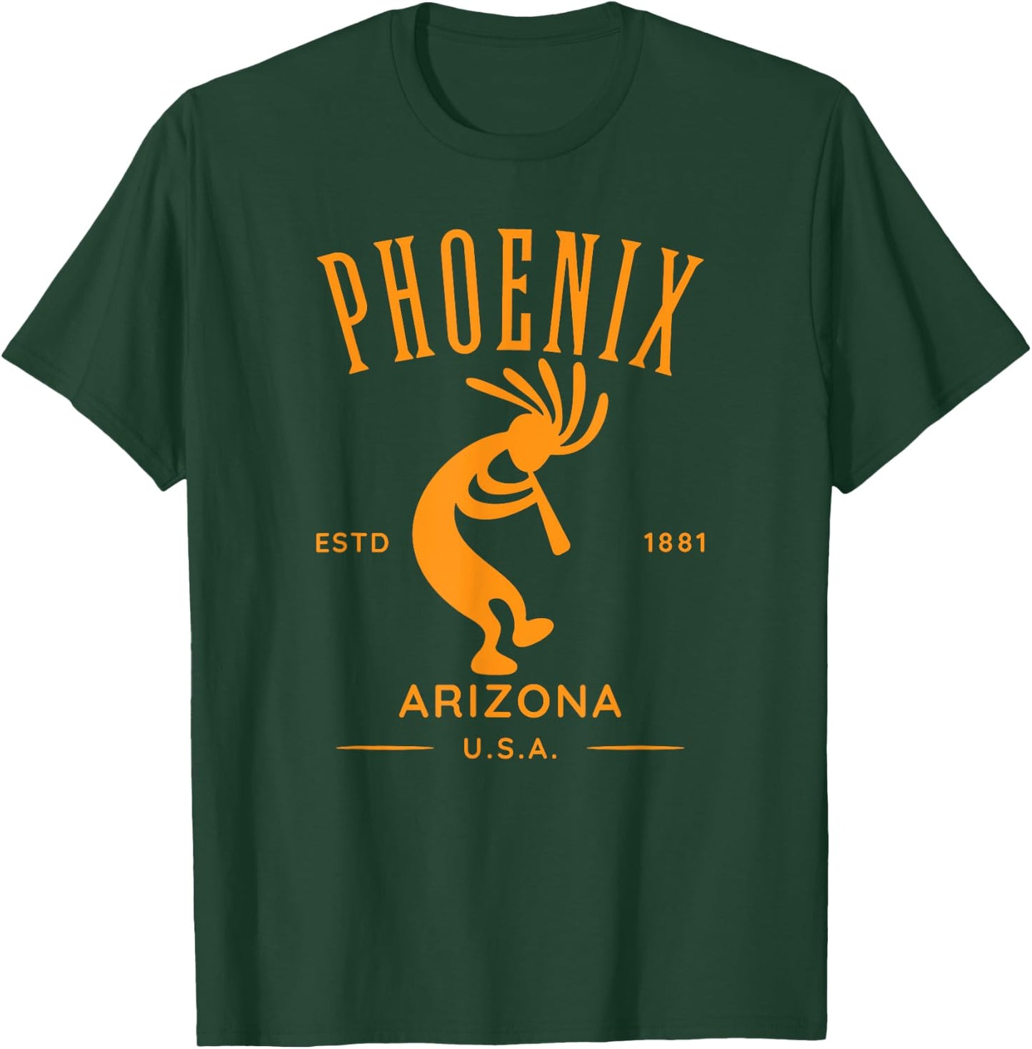 Phoenix Arizona Dancing Kokopelli Design T-Shirt - T-Shirt | Forest