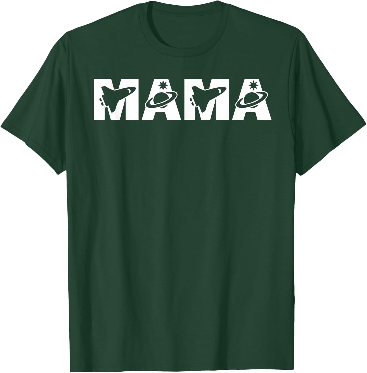 Funny Mama Space Astronaut Birthday Party T-Shirt - T-Shirt | Forest