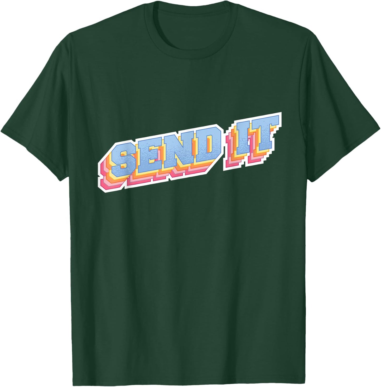 Send It - Extreme Sports Motocross Bmx MTB Ski Snowboard T-Shirt - T-Shirt | Forest